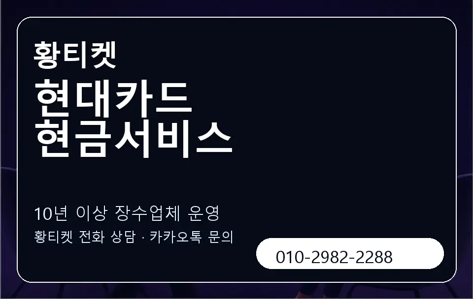 현대카드 현금서비스 황티켓 캐러셀 5