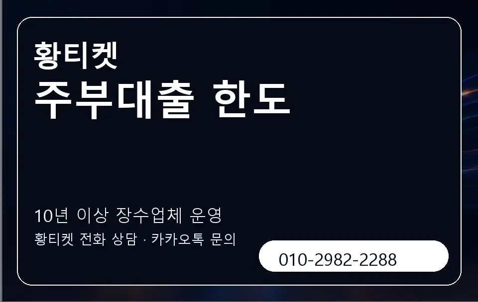 주부대출 한도 황티켓 캐러셀 5