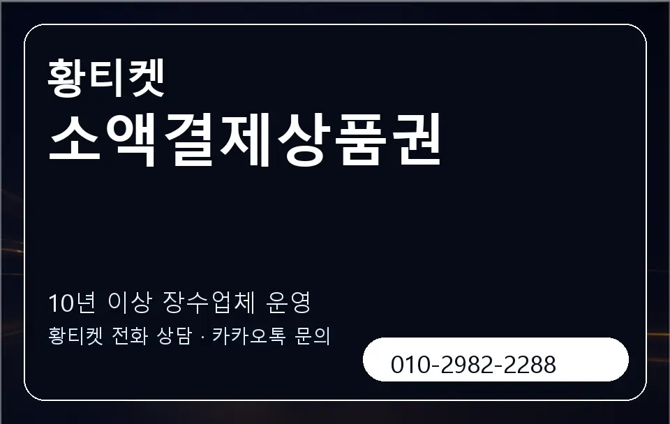 소액결제상품권 황티켓 캐러셀 5