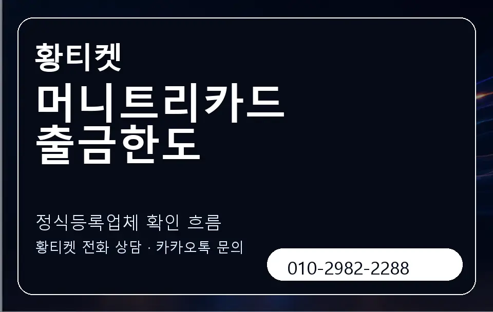 머니트리카드 출금한도 황티켓 캐러셀 4
