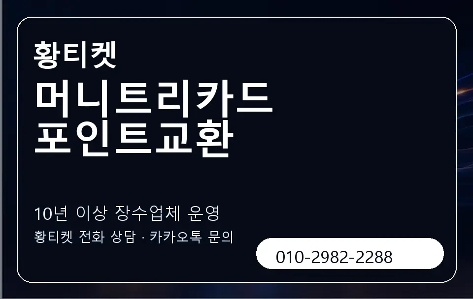 머니트리카드 포인트교환 황티켓 캐러셀 5