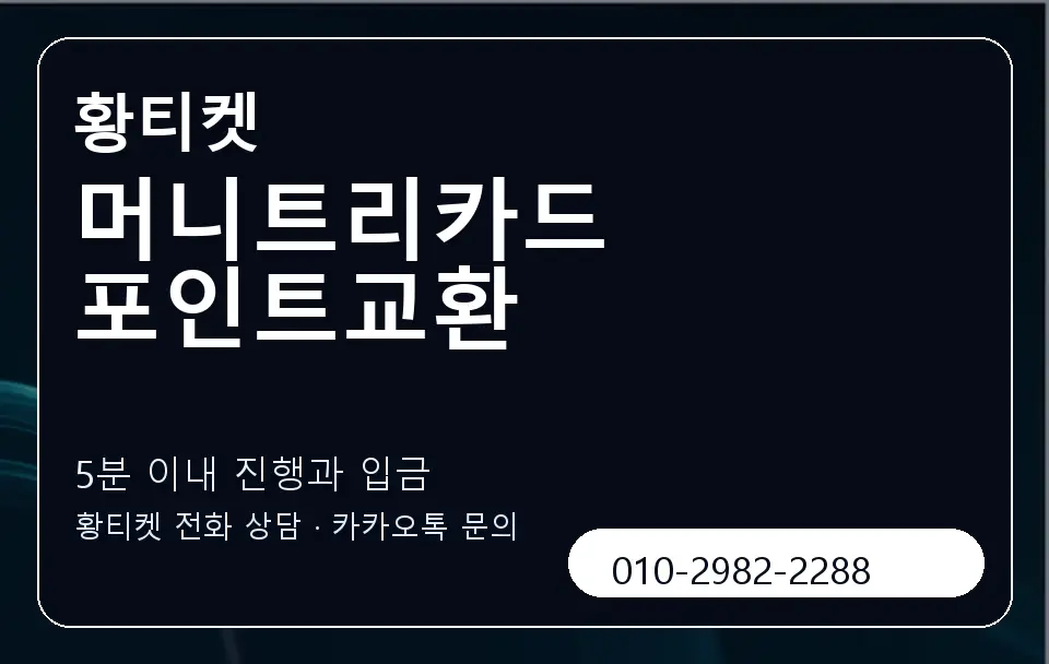 머니트리카드 포인트교환 황티켓 캐러셀 6