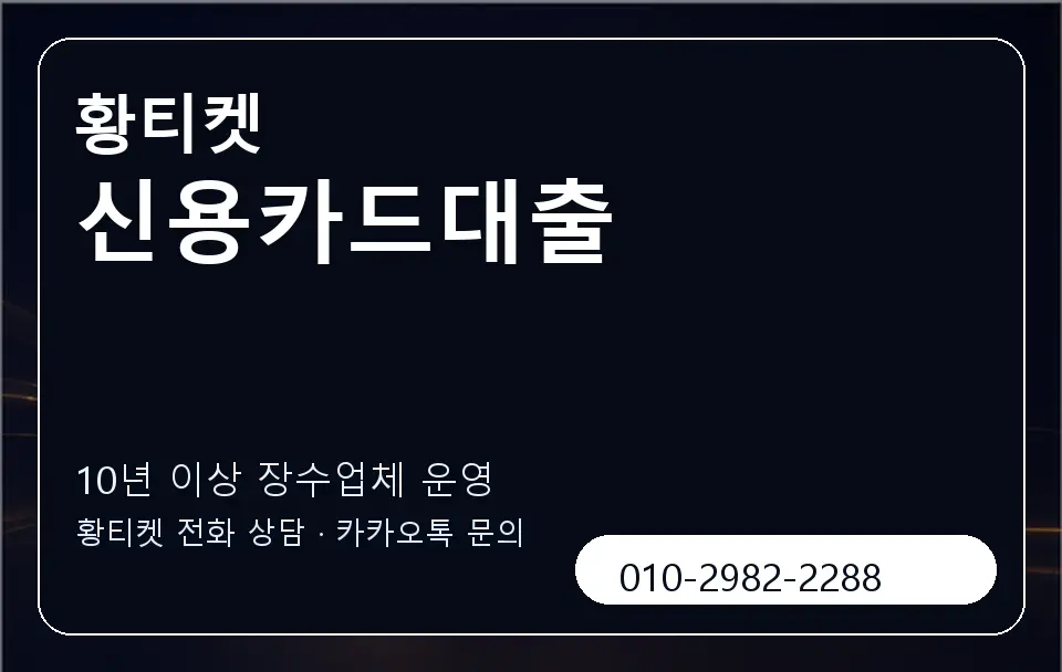 신용카드대출 황티켓 캐러셀 5