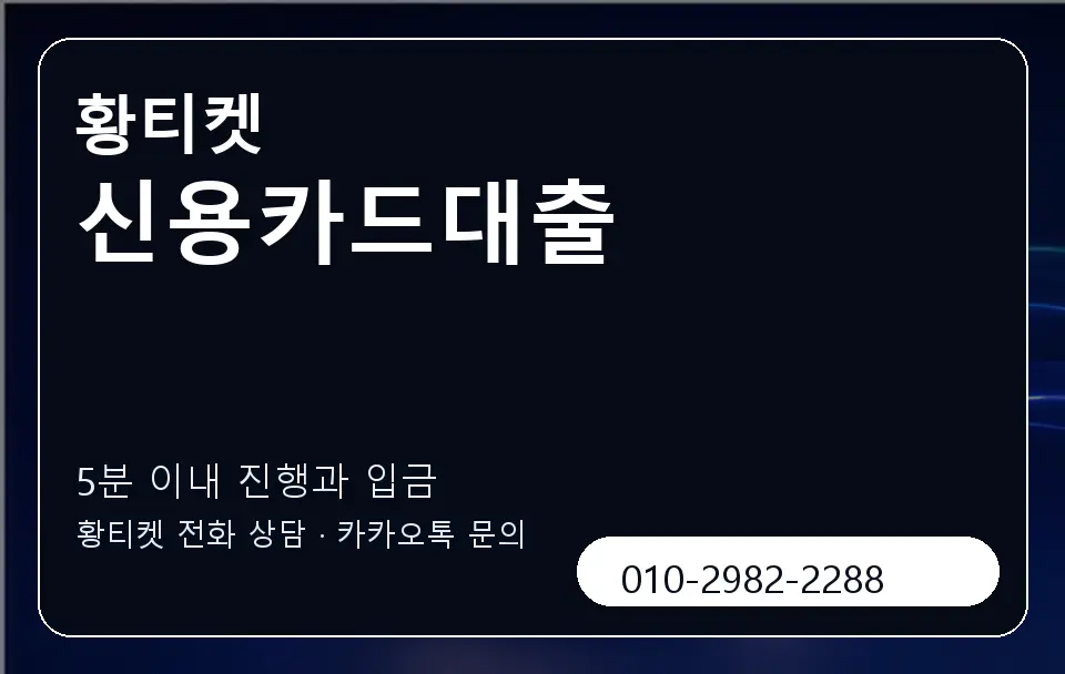 신용카드대출 황티켓 캐러셀 6